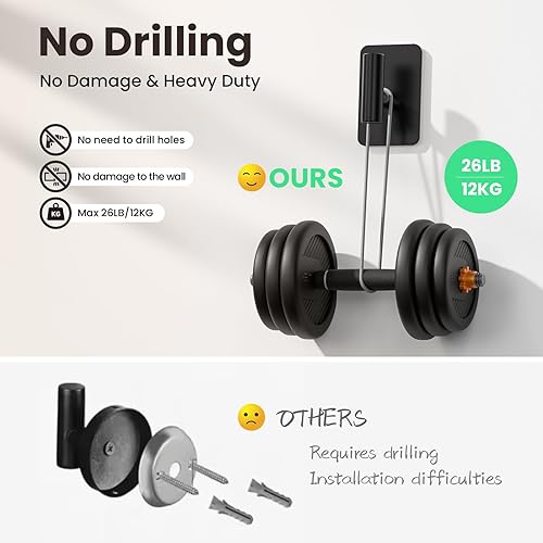 Miniatura 3 de Ganchos negros para colgar resistentes, ganchos de pared para ducha, baño, toalla, abrigo, bata, ganchos adhesivos impermeables y inoxidables,