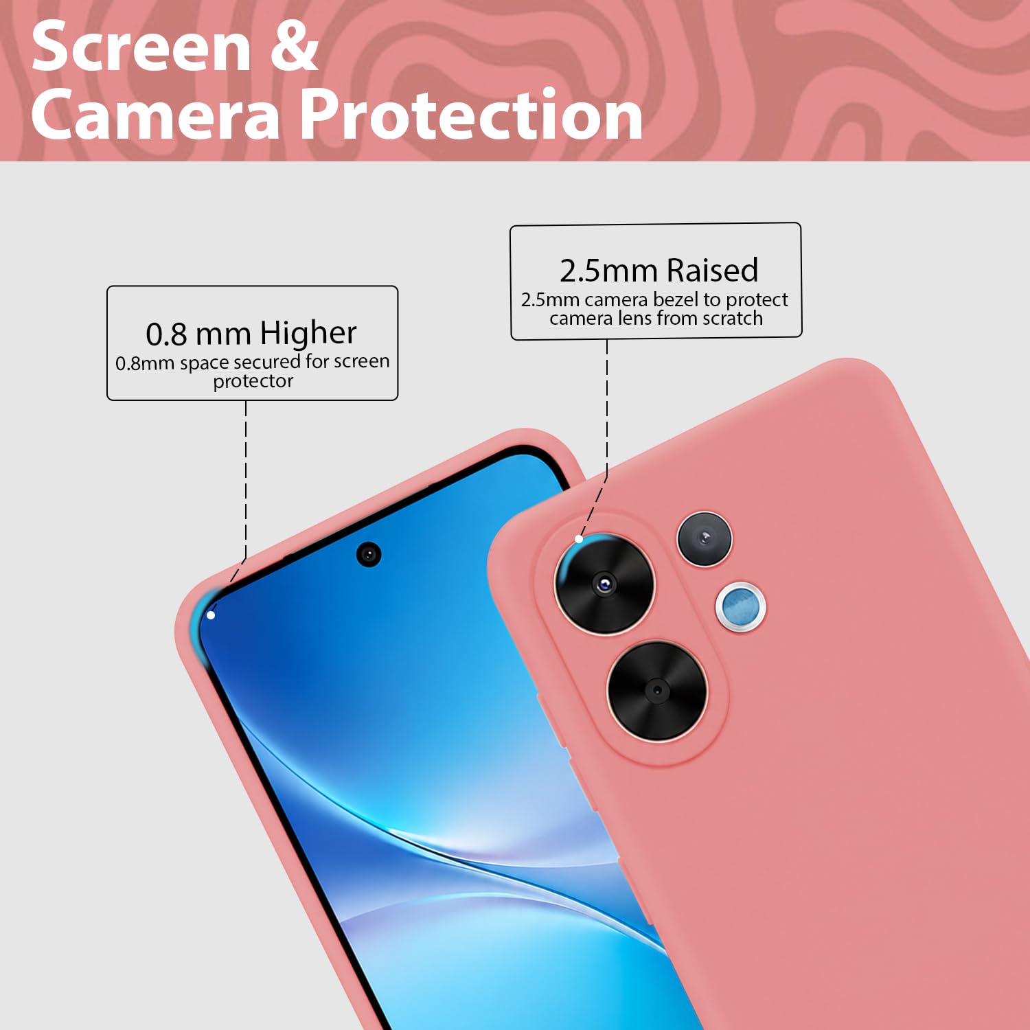 Vivo V60 Case - Silicone Back Cover -3