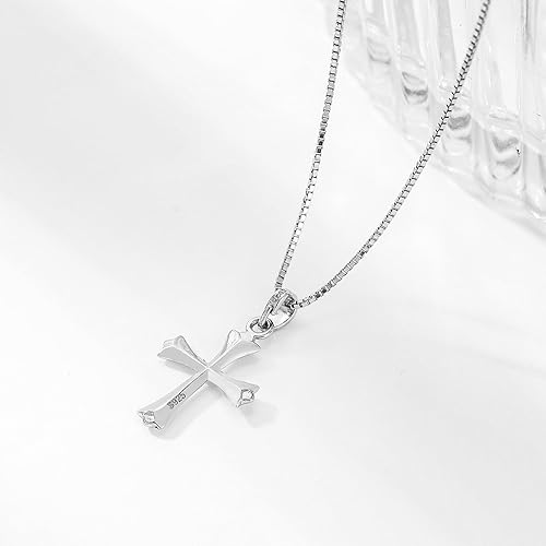 Miniatura 8 de Dainty Sterling Silver Cross Necklace for Girls First Communion Gifts for Girls Confirmation Gifts for Teenage Girl Baptism Gifts for Girl