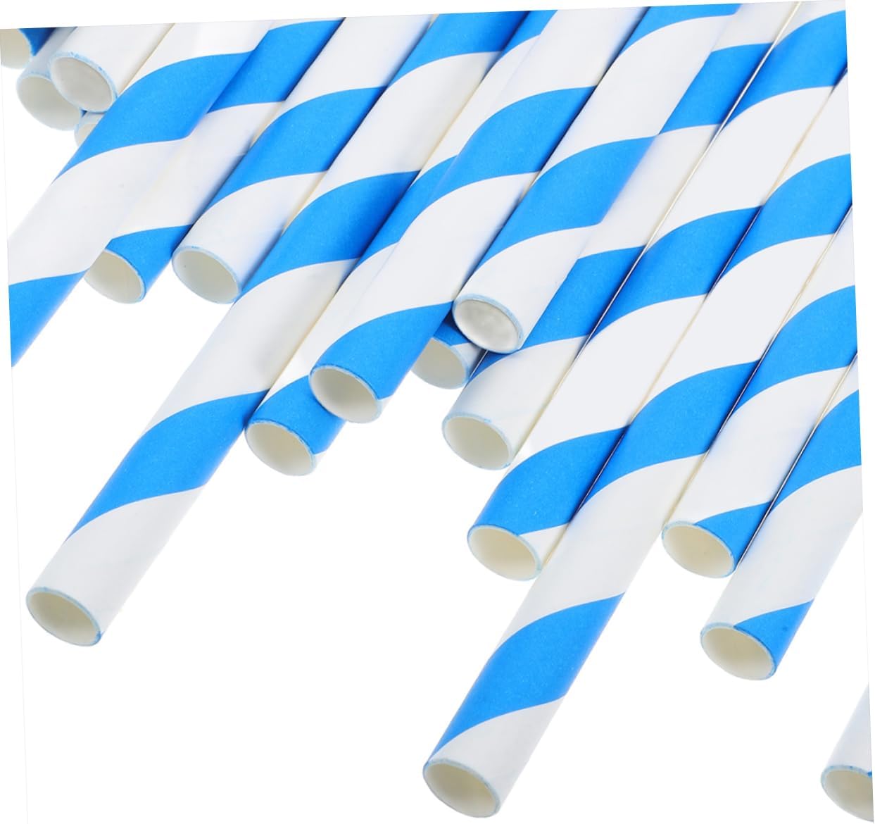 100pcs Cotton Candy Sticks Paper Straws for Commercial Machines Blue Candy Holder for Weddings Birthdays Parties