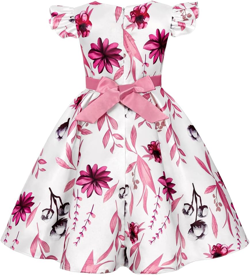 COMISARA 2-9T Girls Flower Easter Dresses Pageant Party Gown Dresses - Image 2