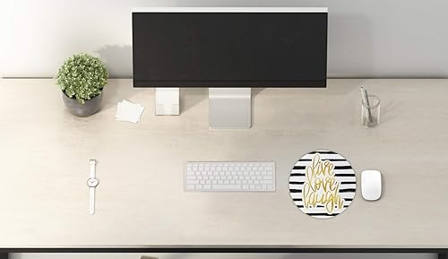 Miniatura 2 de Ambesonne Alfombrilla de mouse para computadora de París, diseño de arquitectura, ilustración de techos en París y impresión de la torre Eiffel,