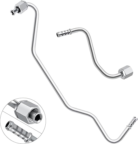 Miniatura 8 de MuHize - Manguera de refrigeración de transmisión trenzada SS de 70 pulgadas kit de línea de refrigeración de transmisión resistente 6AN compatible