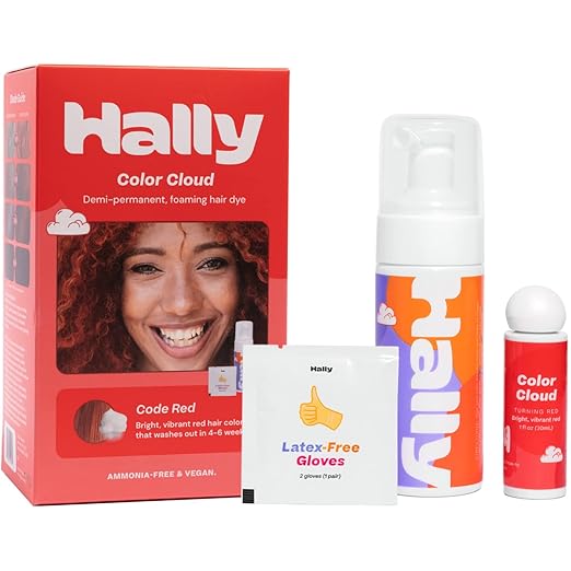 HALLY Color Cloud Foaming SemiPermanent Hair Dye Kit