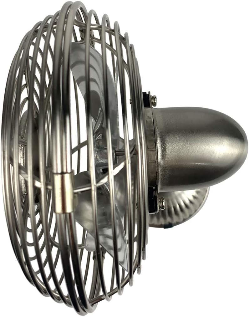 Hunter 90506z Personal Retro USB Fan, 1 Speed Setting, 70 Degree Tilt Angle, 4" inch, Brushed Nickel : Electronics