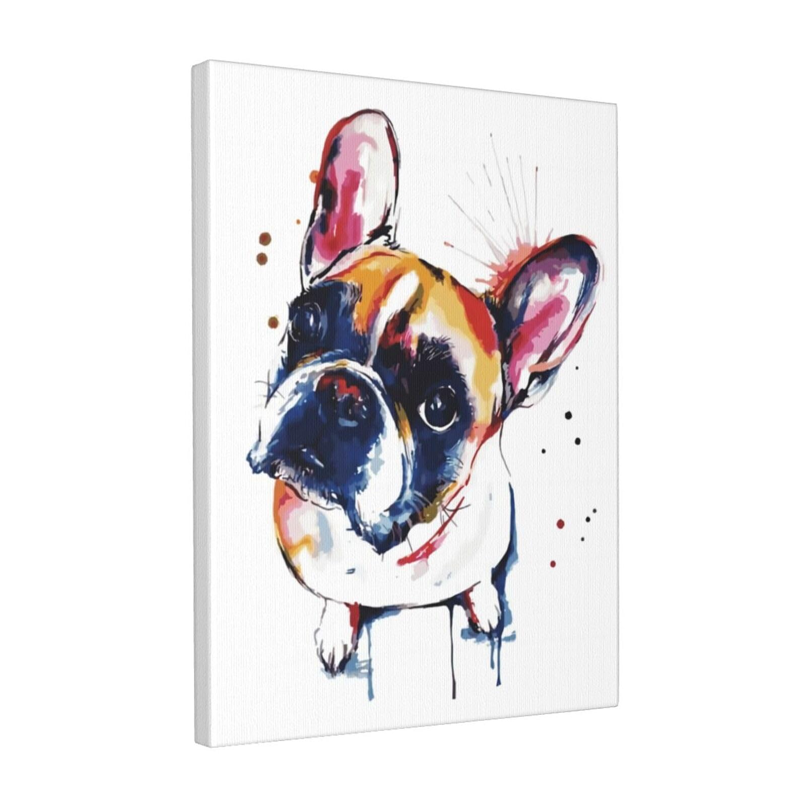 Amazon.co.jp: フレンチブルドッグ 犬柄 アートポスター アートパネル