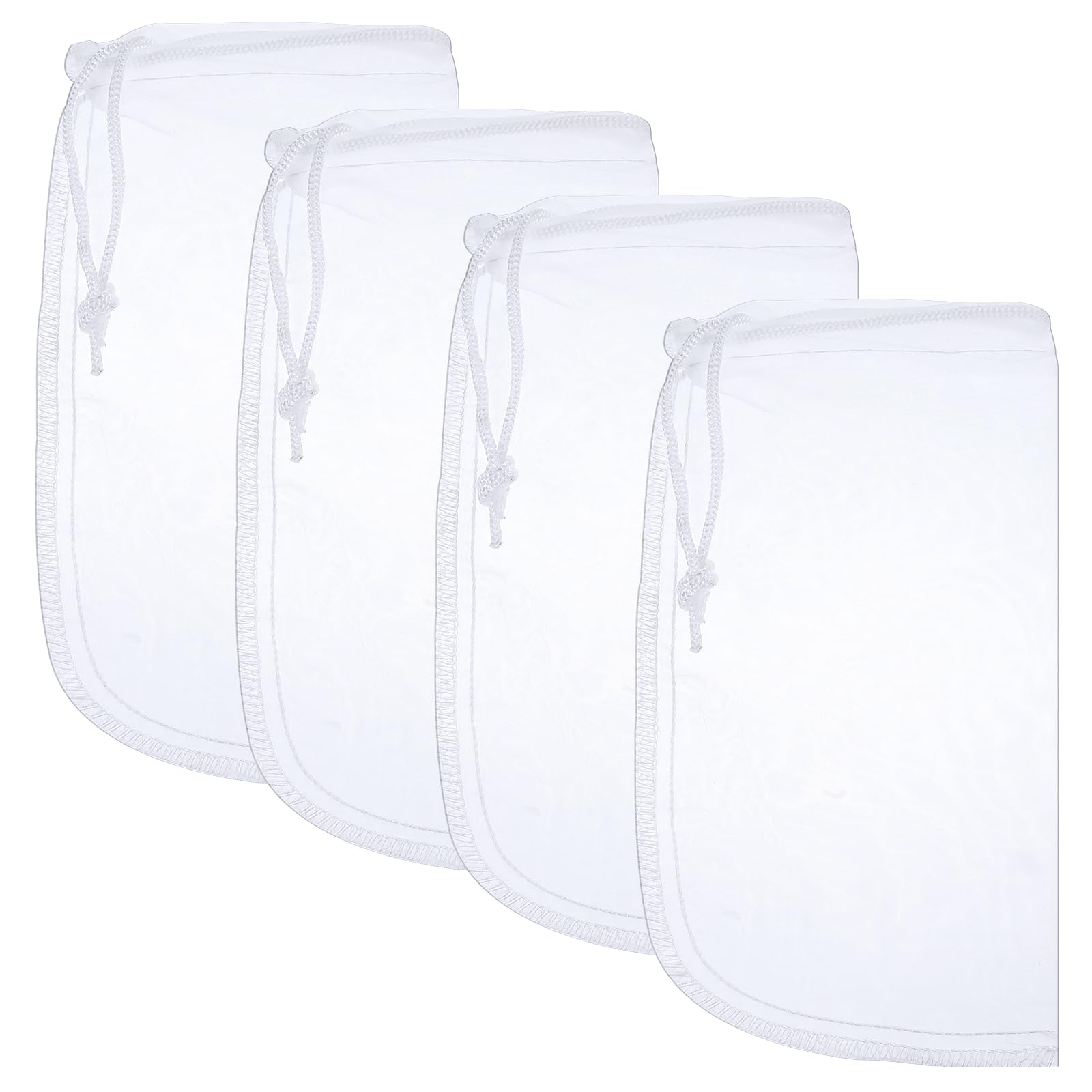 Photo 1 of !!!!!!!ONLY 2Pack!!!! Aquarium Filter Bags Fine Mesh Bag Filter Sock Nylon Aquarium Media Bag Reusable Extra Fine Filters Bags 180 Mesh Pouch Drawstring for Impurities Activated Carbon,White