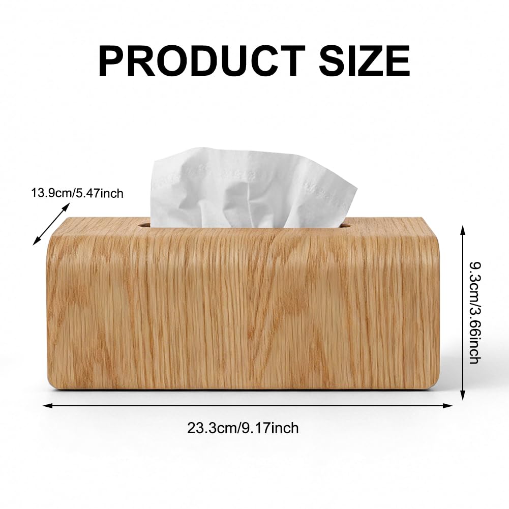 Scatola per fazzoletti in legno, per cosmetici e fazzoletti, con coperchio rimovibile, organizer per fazzoletti, scatola per fazzoletti, scatola per fazzoletti, ricaricabile, scatola per fazzoletti