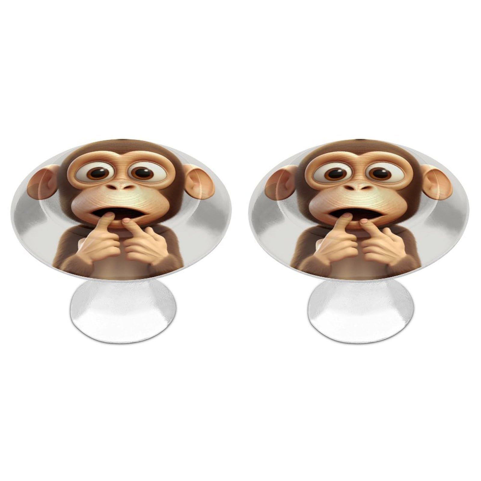 NTVOWPZO Cabinet Handles Round Drawer Pulls The Silent Monkey Dresser Knobs for Cabinets and Drawers Handle for Bathroom Cupboard Drawers Cabinet Pulls for Kitchen Door