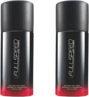 2x Avon FULLSPEED MAX TURBO Body Deodorant Spray-150ml(300ml)