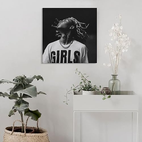 Miniatura 4 de SoFaygo BABYJACK - Póster de lienzo decorativo para pared, para sala de estar, dormitorio, estilo marco, 12 x 12 pulgadas (11.8 x 11.8 in)