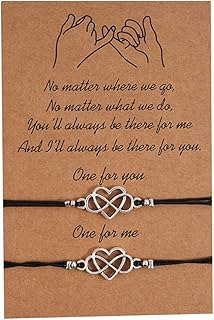 YALLNASL Anniversary Christmas Gift for Couples Friends Matching Relationship Friendship Bracelets for Husband Wife