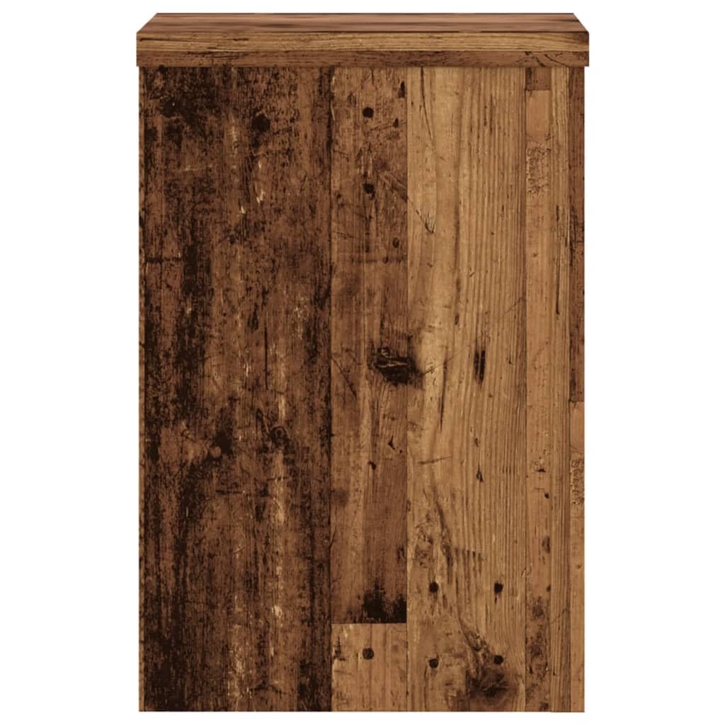 Stojak na rośliny 2 szt. 25 x 25 x 35 cm materiał drewnopochodny | Stabilna górna płyta, wypełniona piaskiem, odporna na wilgoć, ponadczasowe wzornictwo