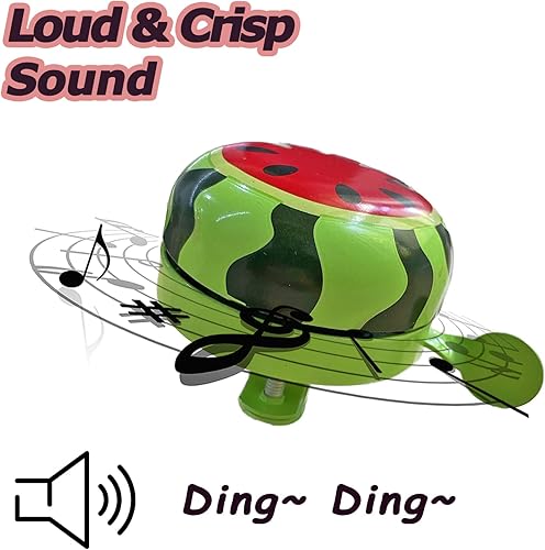 Miniatura 4 de Fruits Bike Bell for Kids, Adjustable Size Bicycle Bell Bike Accessories for Adult Clear Sound Bike Horns