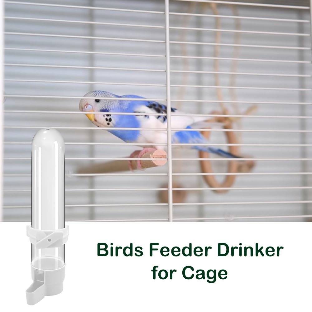 3Pcs Bird Feeder Drinker per Gabbia, Automatica Abbeveratoio per Uccelli Beverino, Abbeveratoi per Uccelli da Appendere, Dispenser D'acqua per Gabbie per Uccelli, per Pappagalli, Pappagallini