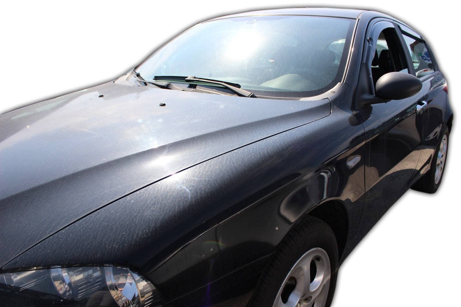 J&J AUTOMOTIVE | Windabweiser Passend Für S40 / V40 4/5-Türer 1996-2004, Heko Regenabweiser, Getönt, Set 2-Teilig, Vorne, Aerodynamisch