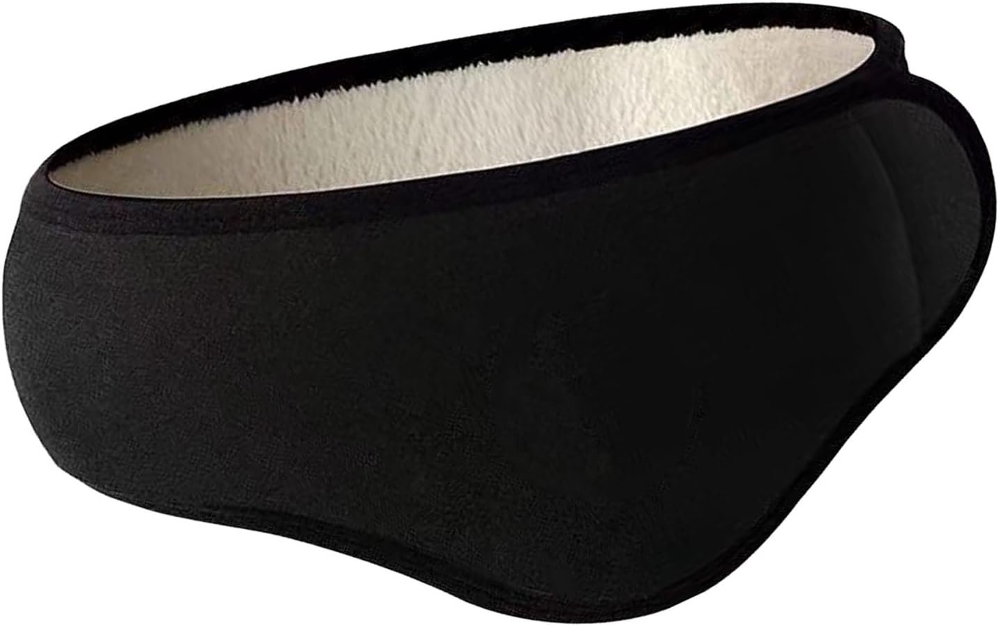 Soundproof Sleep Earmuff Noise Reduction Sleep Earmuff - Winter Ear Warm Wrap with Adjustable Design, Ideal for Outdoor Cold Weather, Plush Material for Comfort (Black)