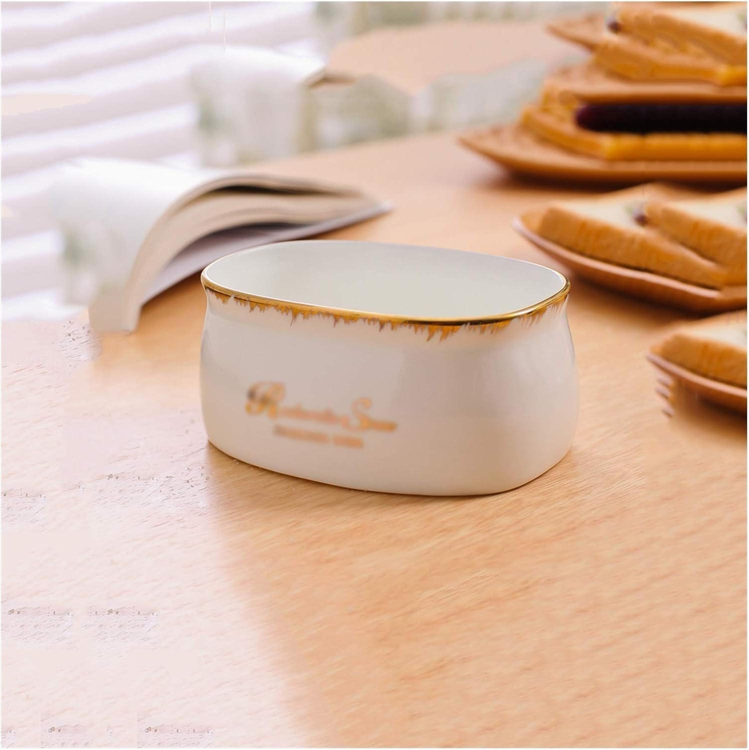 Sugar Bowl Sugar Bowl Coffee Cube Sugar Bowl Ceramic Sugar Bowl with Lid Storage Jar Refined and Generous Sugar Bowl is The First Choice for Gifts Candy jar (Color : C)