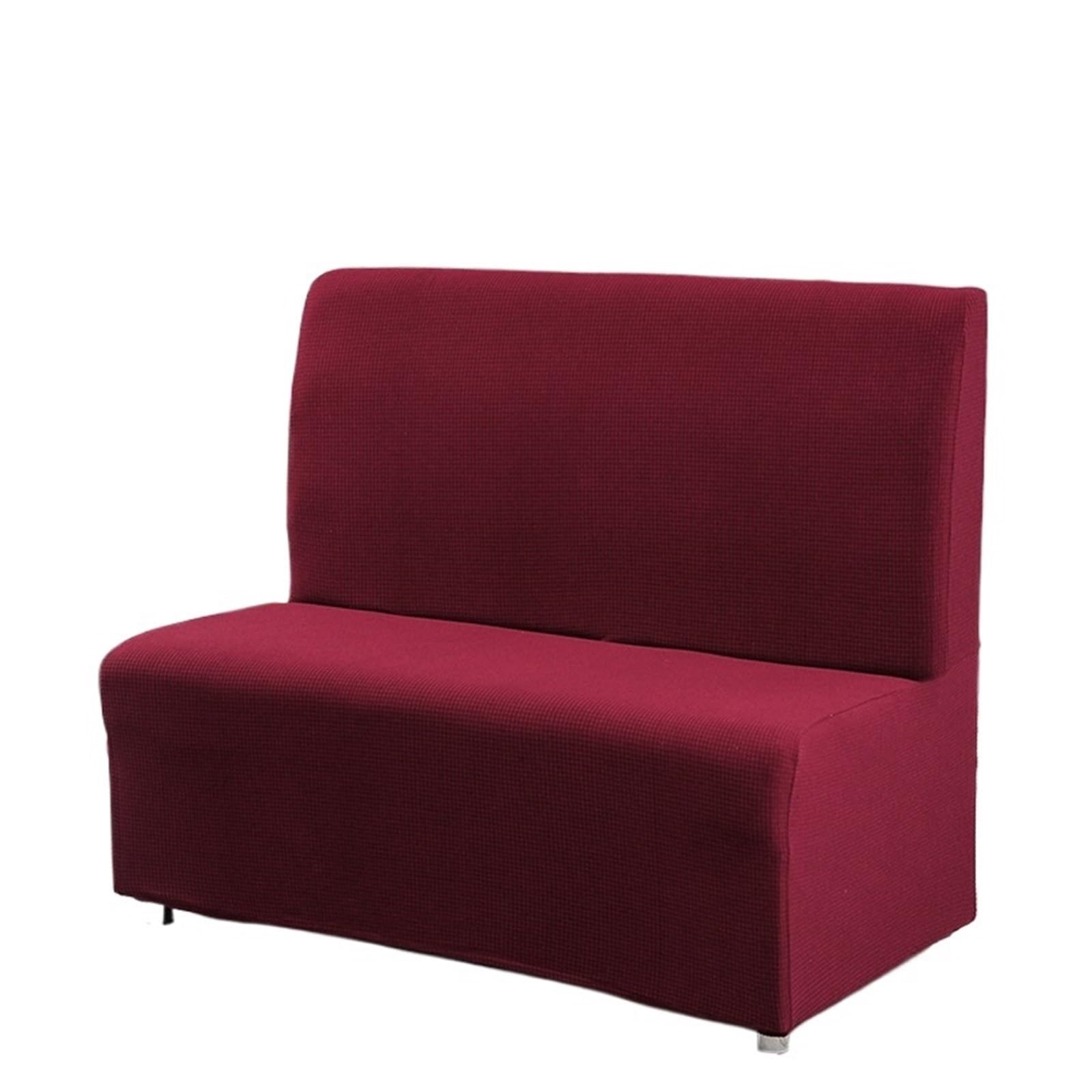 DHYUACN Armless Sofa Slipcover Armless Sofa Cover Elastic Thickened Corn Velvet Hotel Restaurant Stretch Covers Slipcovers(Color 11)