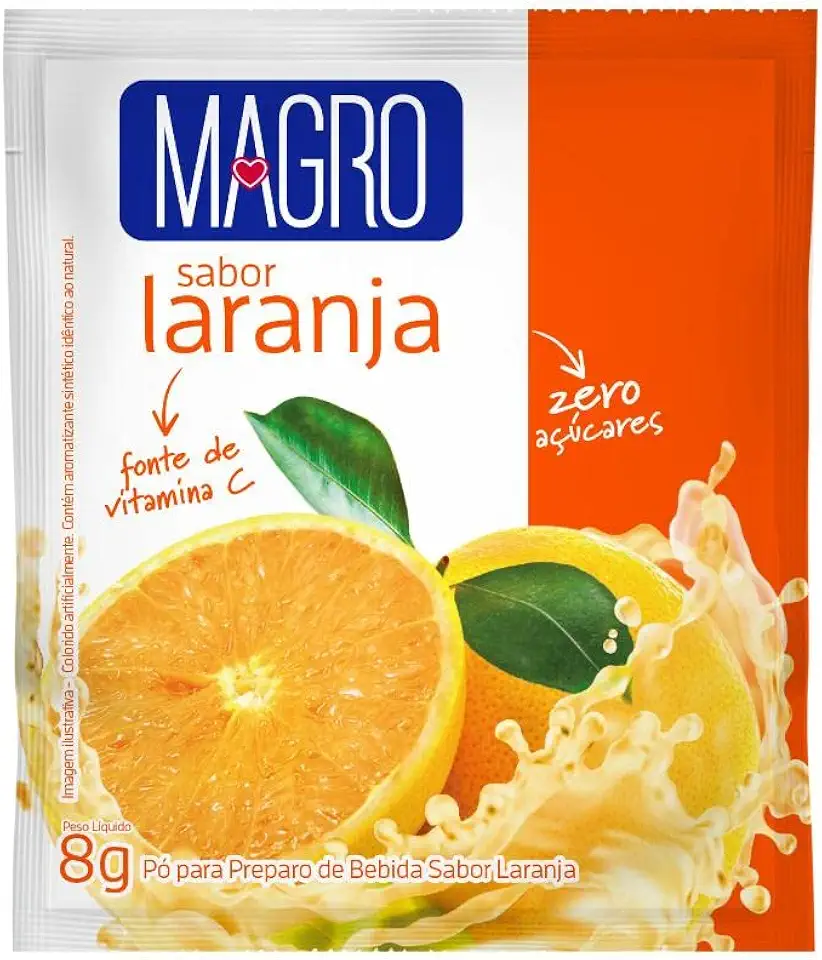 Refresco Magro Diet Laranja 8g