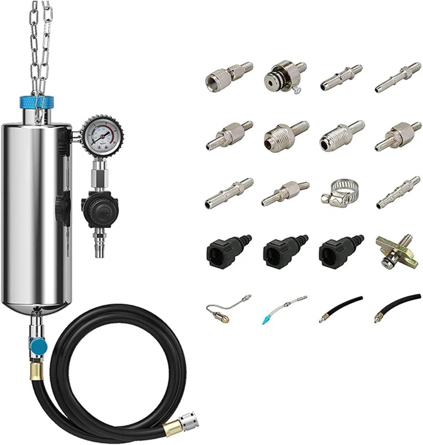 C80 Car Fuel Injector Cleaning Machine Auto Engine Cleaner Washing Tool Non-Dismantle Tester Engine Maintenance