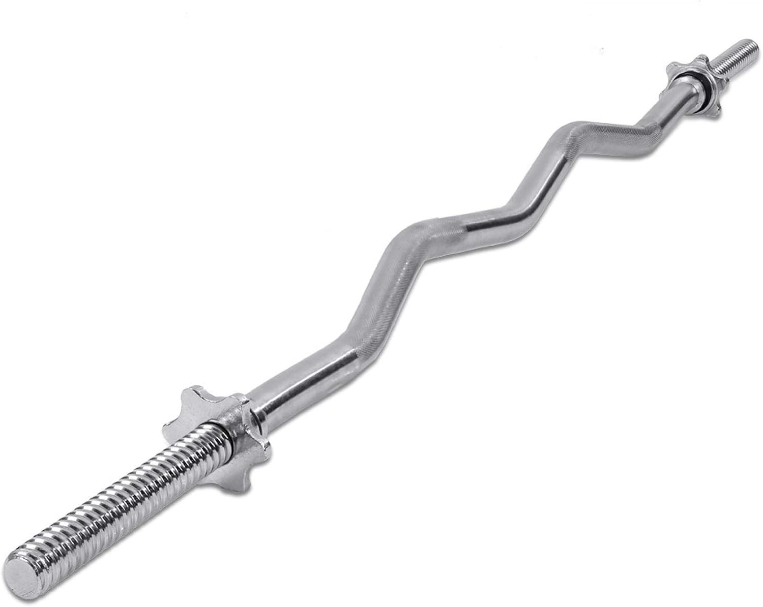 47in Standard Weightlifting Curl Bar Olympic Barbell for Home Gym Exercises Fitness