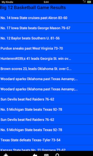 Kansas State Basketball News (Kindle Tablet Edition)
