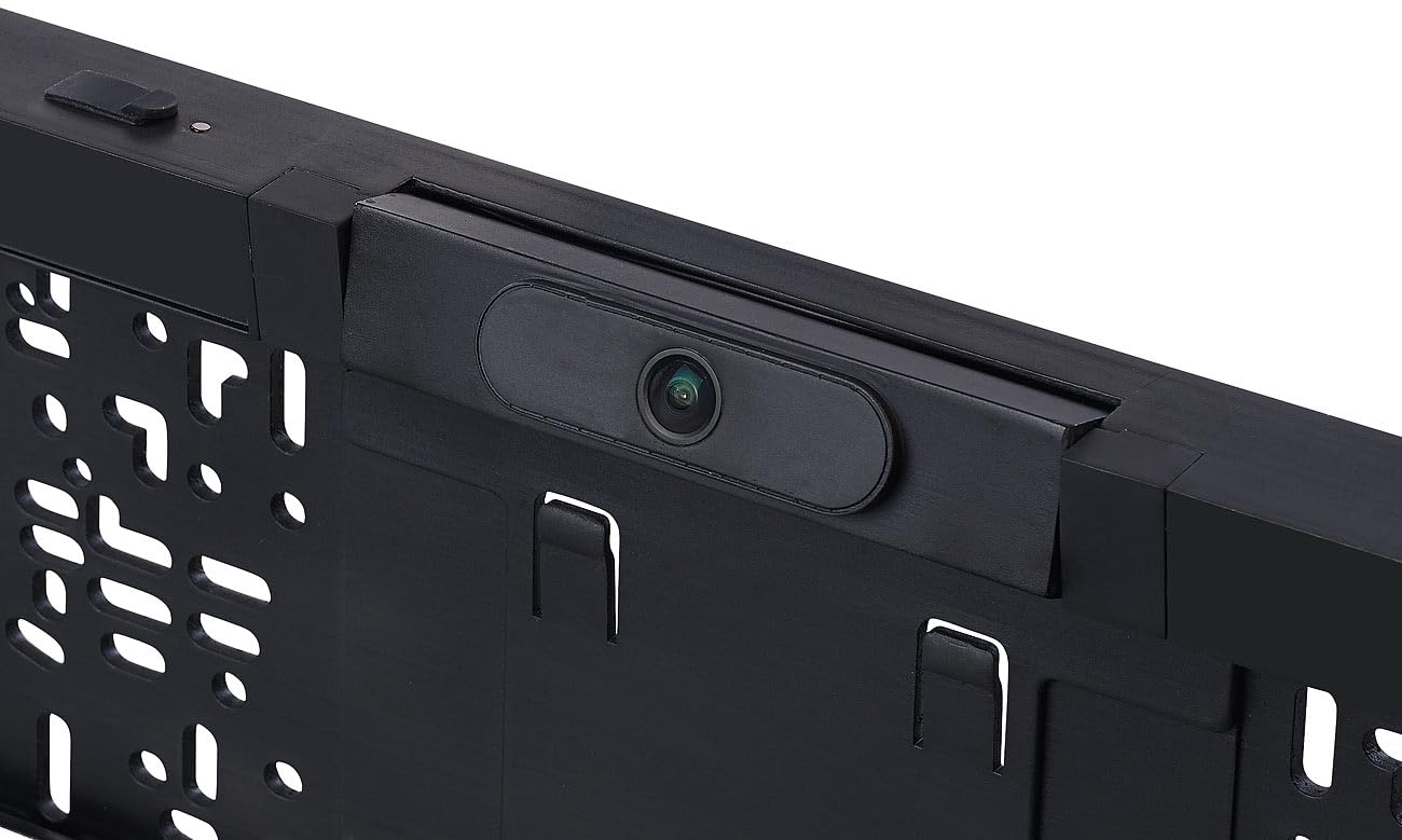 Lescars cámara Trasera HD inalámbrica para portamatrículas con Monitor IPS de 5 Pulgadas y sensores de Aparcamiento ZX8442