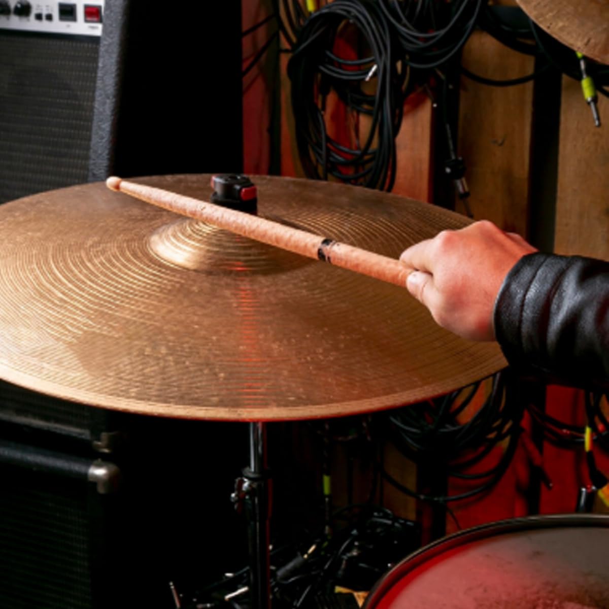 Gorise Platillos de tambor de aleación de latón de 8 pulgadas, repuesto de platillo de jazz para batería, instrumento de percusión.