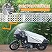 RiderVibe Motorcycle Seat Cover Sun Protection Cover Lightweight Half Covers Outdoor Sun Dust Covers UV Protection for Most Motorcycles Full Dress Touring Cruiser - Silver M