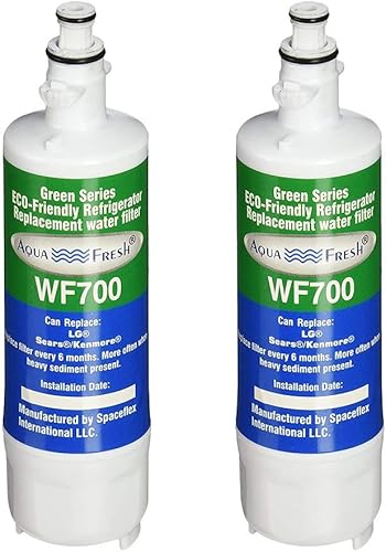 Aqua Fresh ADQ36006101 - Filtro de agua de repuesto compatible con LG LT700P, 9690, ADQ36006102, RFC 1200A, ADQ36006101-S, LFXS30766S, WSL-3, FML-3