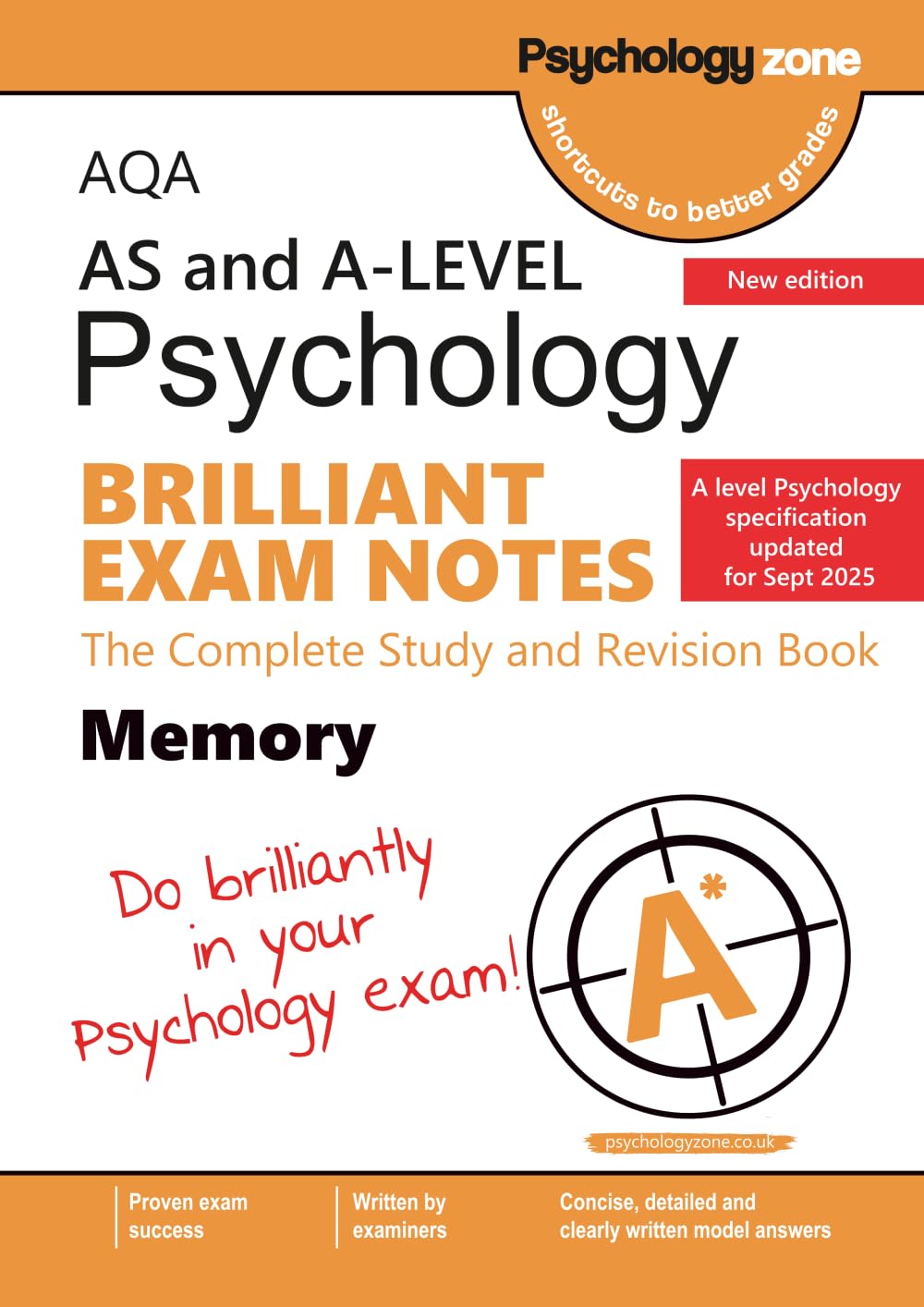 AQA A-Level Psychology Brilliant Exam Notes: Memory: Updated for 2025 specification
