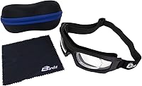 Vista 4 de Birdz Eyewear Flyer - Gafas de seguridad fotocromáticas auto-oscurecibles con lentes antiniebla de transparente a ahumado para deportes extremos
