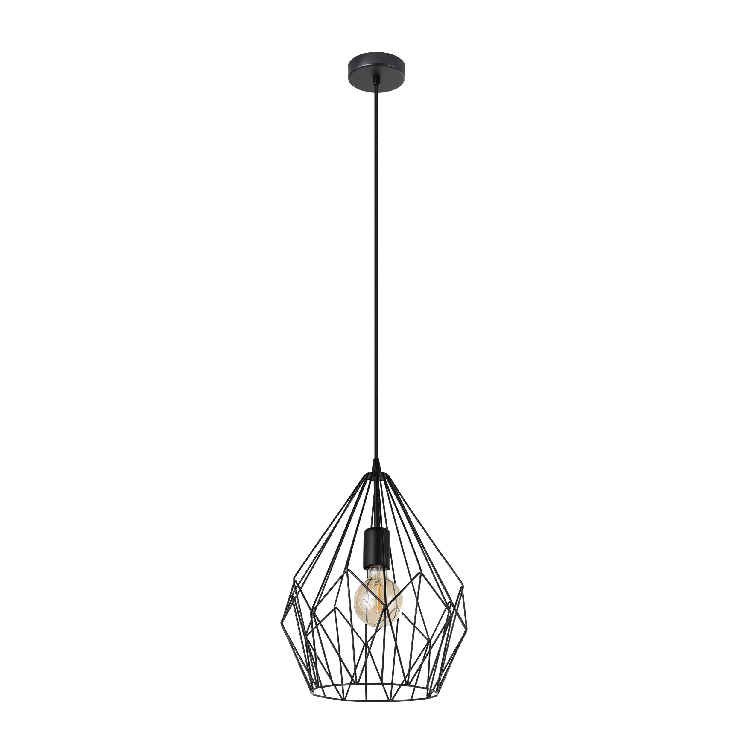 EGLO Pendellampe Carlton, 1 flammige Vintage Pendelleuchte
