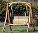 Diseño oscilación del jardín porche columpio hamaca modelo de alerce madera: 'Kuredo-OD'