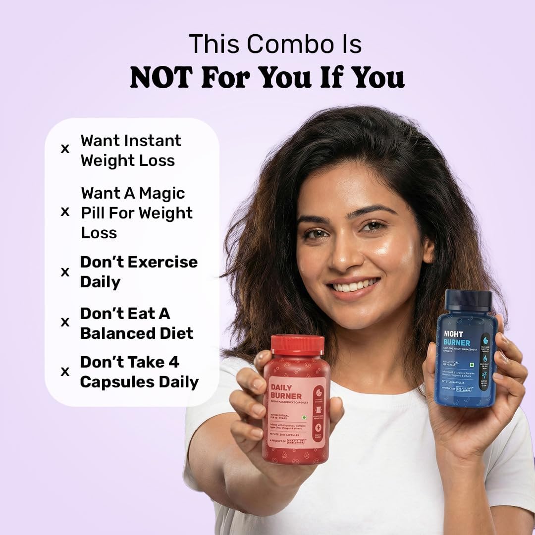 What’s Up Wellness Daily + Night Burner Combo | 24-Hour Weight Management | Burn Fat Day & Night | Craving Control & Sleep Support 4