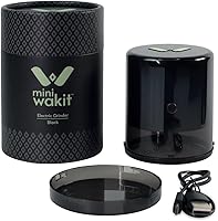 Vista 3 de Mini molinillo Wakit (negro) - Molinillo eléctrico recargable de hierbas con tecnología patentada de bola y cadena para moler sin esfuerzo