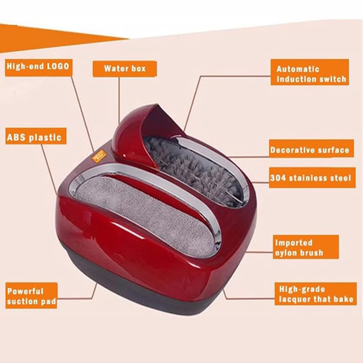 Máquina pulidora de zapatos, pulidora de zapatos eléctrica de inducción automática para entrada de hotel, repuesto reutilizable de cubierta de zapatos