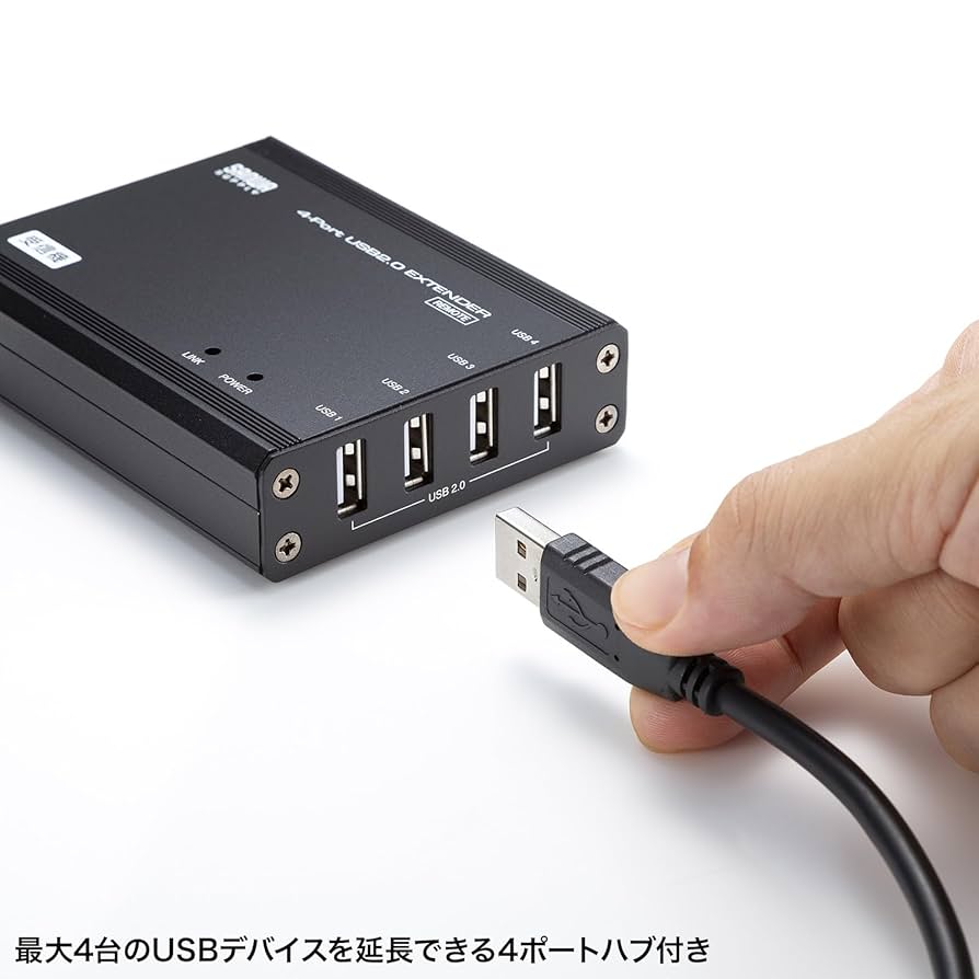 【未使用品】USB2.0エクステンダー　USB-EXSET4 サンワダイレクト本店 サンワサプライ【オフィス・PC周辺通販】