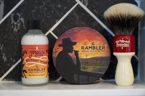 Miniatura 4 de Zingari Man - Jabón de afeitar The Rambler - Accesorios de aseo suave para hombres - Crema súper fuerte sin golpes y loción ajustada para la piel