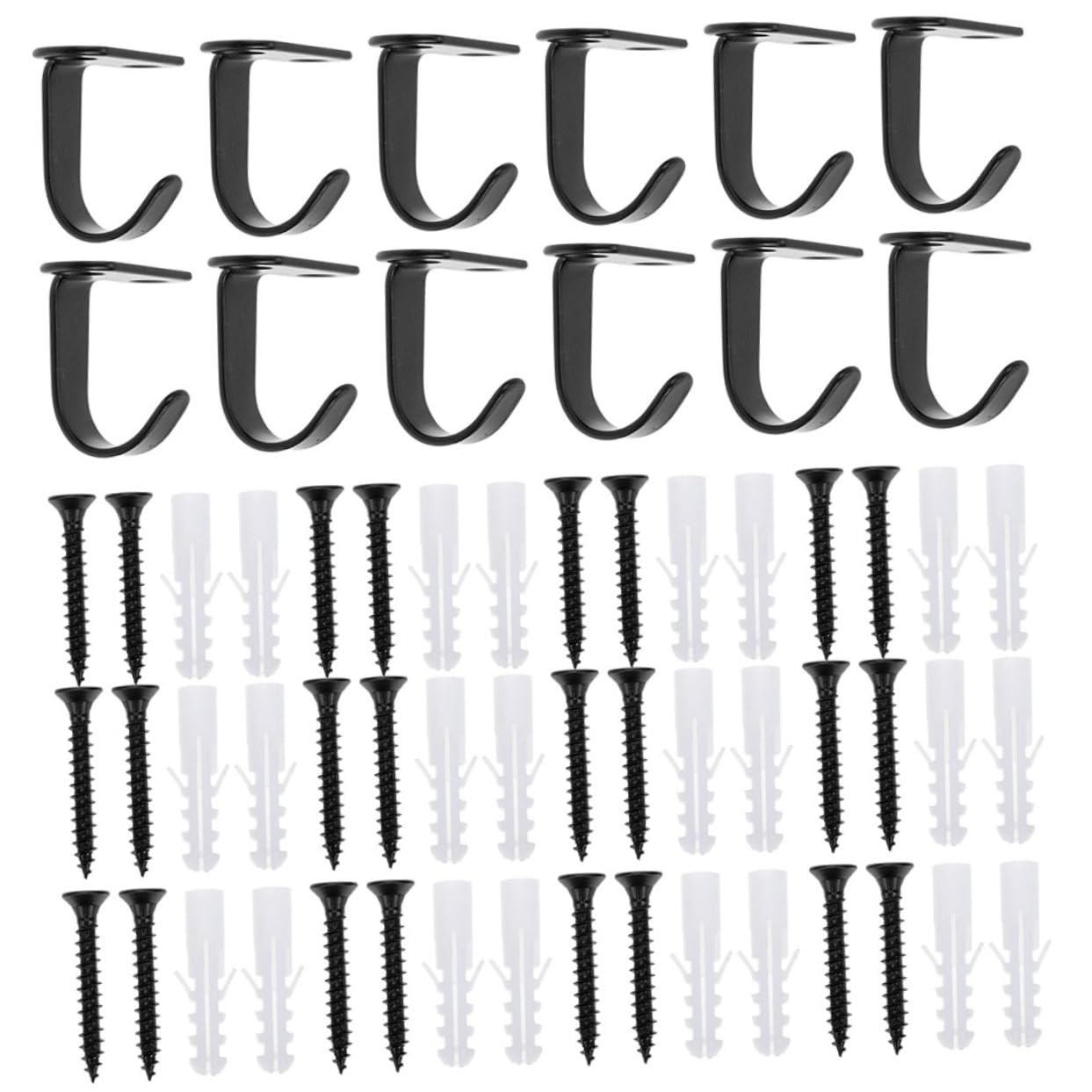 DOITOOL 5 Juegos Gancho De Techo Ganchos Resistentes Planta Gancho Ganchos Montados En La Pared Percha Montada En La Pared Colgador De Techo Acero Inoxidable Silver 14 Piezas X 5