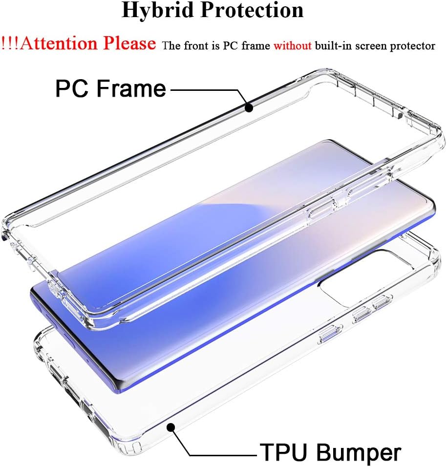 Dahkoiz Case for Samsung Galaxy Note 20 Case, See-Through Clear Crystal TPU Bumper Cover Slim Shockproof Protective Phone Case for Samsung Galaxy Note 20 5G/Note20, Clear