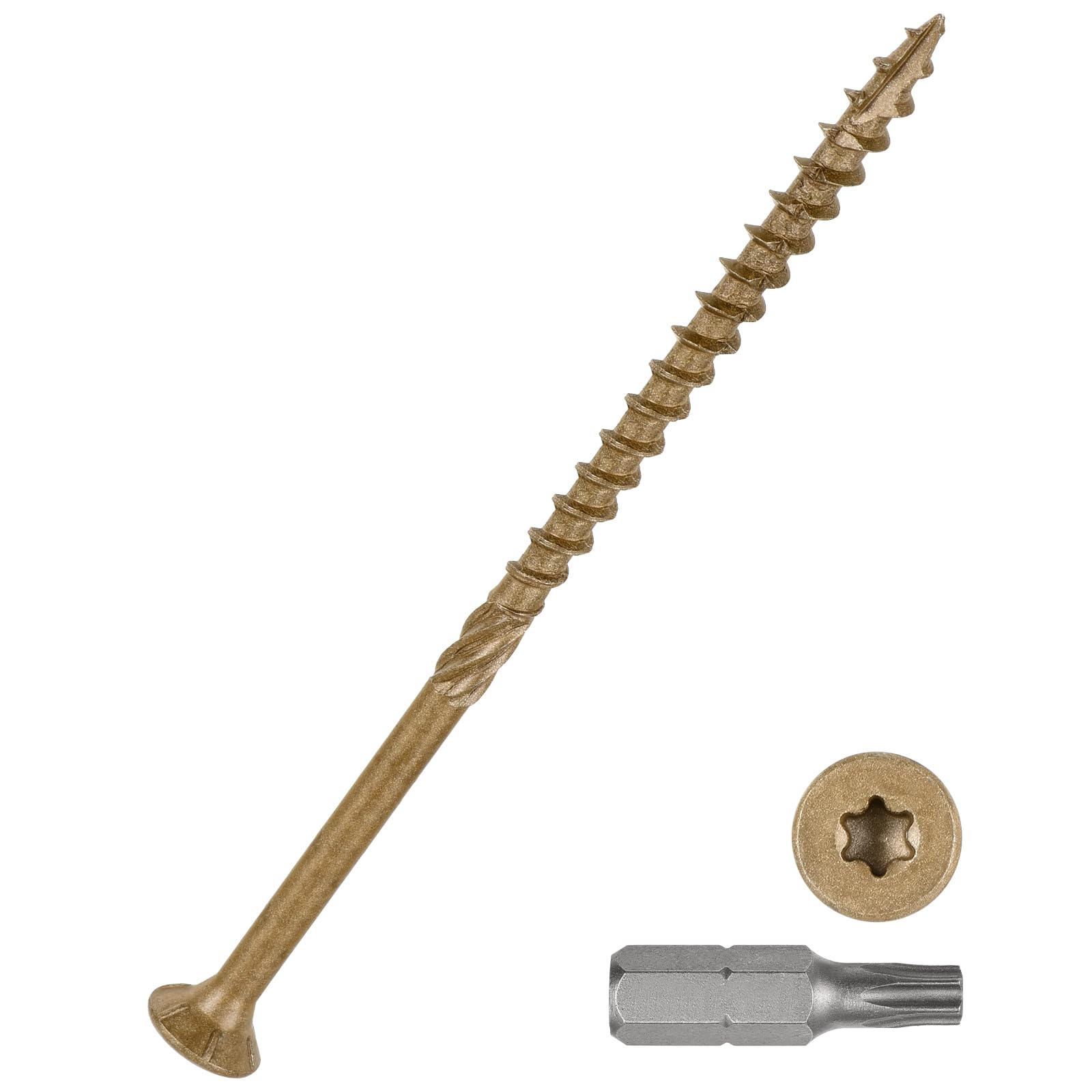 DTGN #10x4" Deck Screws, 50Pack, Good for Decks Fences, Frames, Farms, Outdoor Furniture