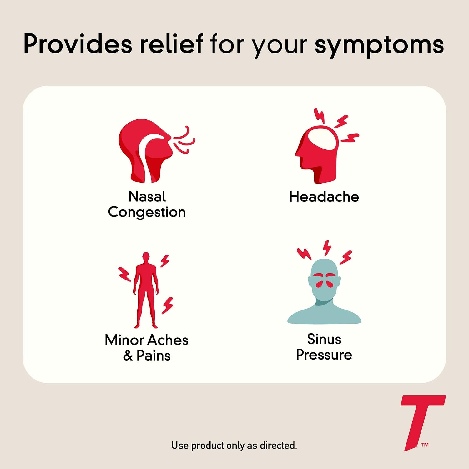 TYLENOL Sinus Congestion & Pain, Severe Caplets Daytime Non-Drowsy 24 EA (Pack of 3)