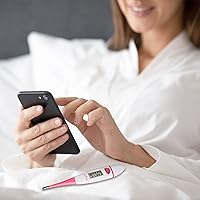 Vista 9 de Easy@Home Termómetro corporal basal: BBT para predicción de fertilidad con recuperación de memoria - Termómetro basal digital preciso para monitoreo