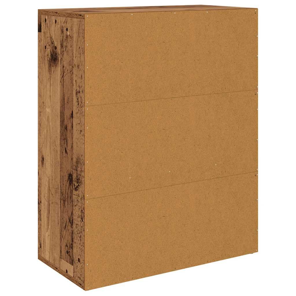vidaXL Sideboard Altholz-Optik 60x30x75 cm Holzwerkstoff, Schrank, Highboard, Home Organizer, Lagerschrank, Beistellschrank, Wohnzimmerschrank
