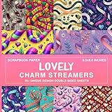 Lovely Charm Streamers Scrapbook Paper: Party Themed Sheets For Junk Journal, Mixed Media Collage, Decoupage and Craft Projects