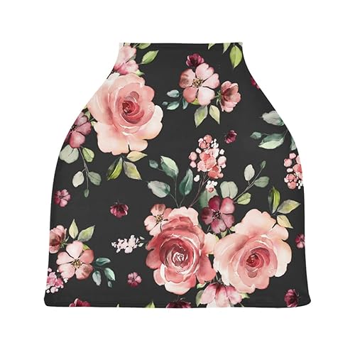 Miniatura 50 de Cubierta de lactancia lindo bosque, animales, árboles, setas, bayas, lactancia materna, toldo suave para asiento de automóvil, cubierta de toldo