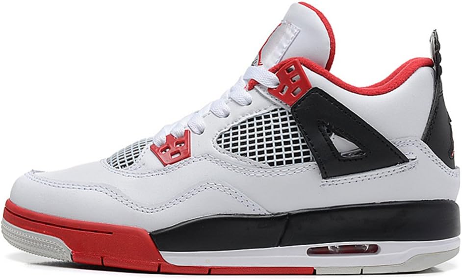 becca wilson Athletic Sport Basketball Running Sneaker AIR JORDAN 4 White And Red Basketball shoes36 45 The Cheap Sports Shoes