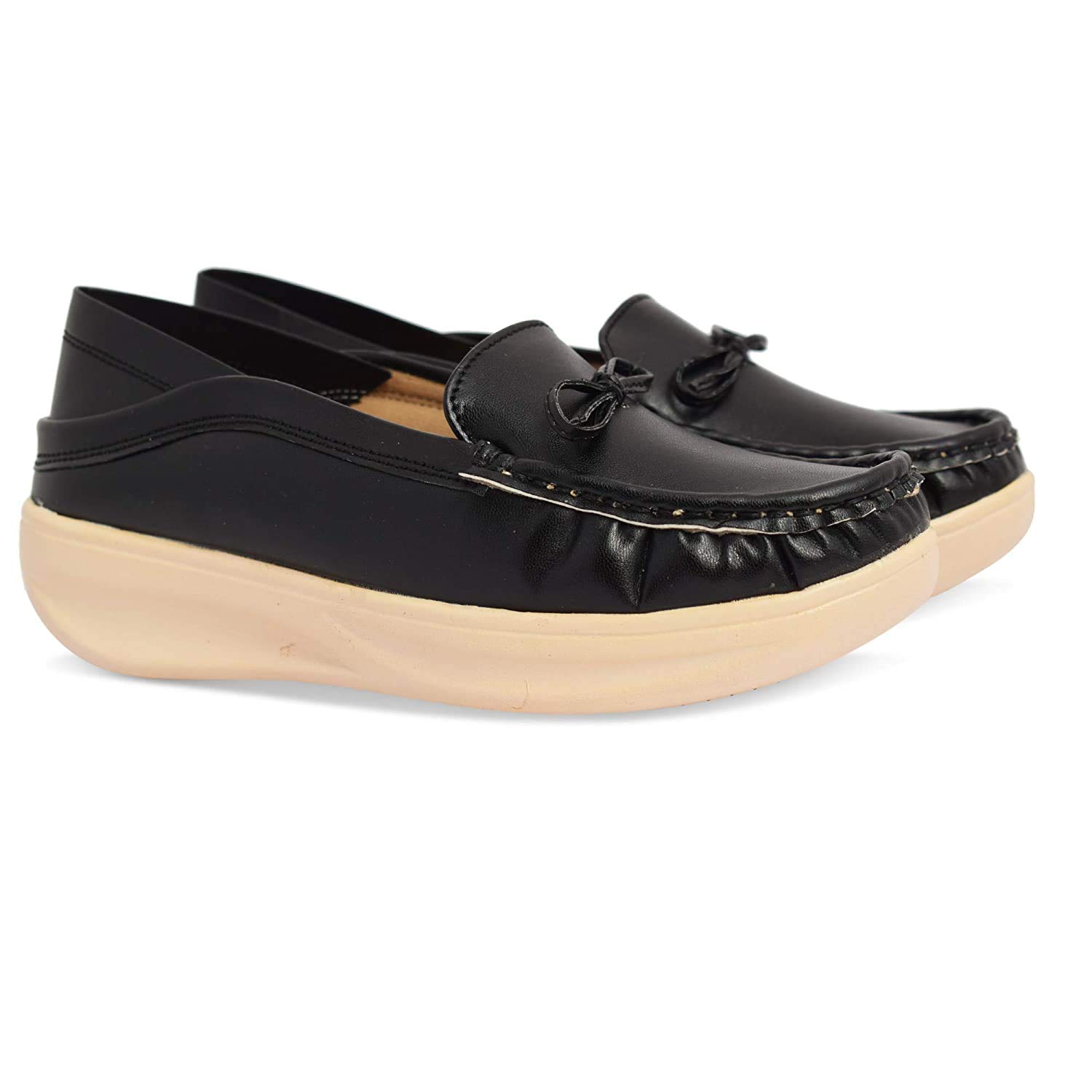 See full amazon price history chart for KRAFTER Womens Synthetic Leather Ankle Black Women Comfortable Slip On Flat Loafer Ballet; Casual and Formal Footwear KRAFTER Womens Synthetic Leather Ankle Black Women Comfortable Slip On Flat Loafer Ballet; Casual and Formal Footwear (B07V9FL32J) Amazon Price History, Amazon Price Tracker